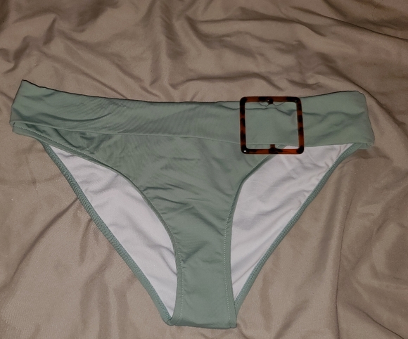 WeWoreWhat Belt Waist Sage Green Annie Bottoms - Picture 4 of 12